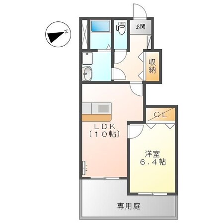 ベルフレーズＢ棟の物件間取画像